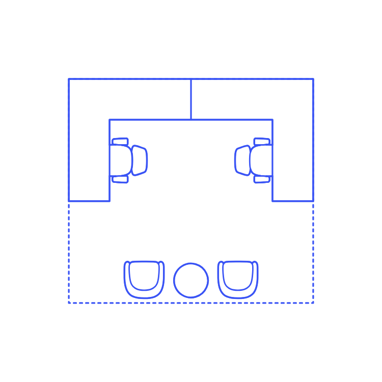 Layouts Private Offices Shared L Shape Corner Guest Vinyl Svg File Free Vectors